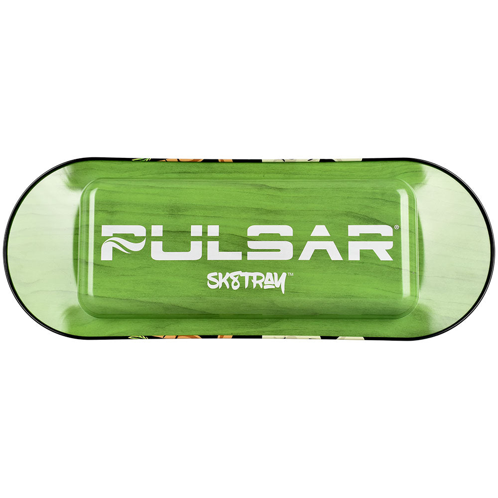 Pulsar SK8Tray Rolling Tray w/ 3D Lid - 7.25"x19.75"/Herbal Wisdom