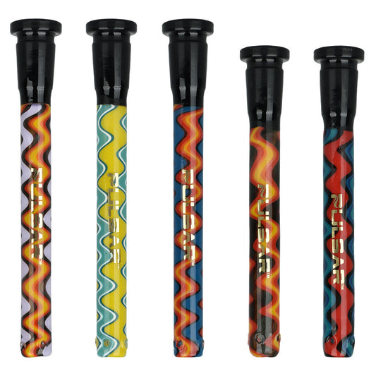 Pulsar Wiggle Wave Downstem | 14mm | Asst Colors | 5pc Set