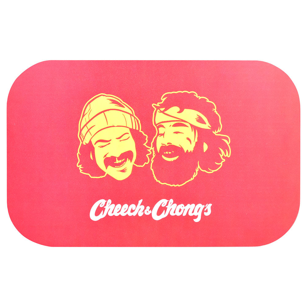 Cheech & Chong x Pulsar Magnetic Rolling Tray Lid - Red Faces / 11"x7"