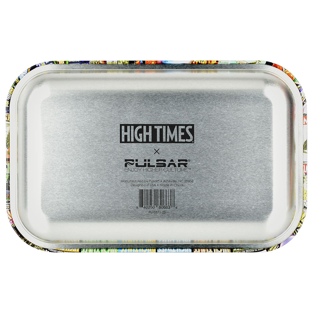 High Times x Pulsar Metal Rolling Tray w/ Lid - Covers Collage / 11" x 7"