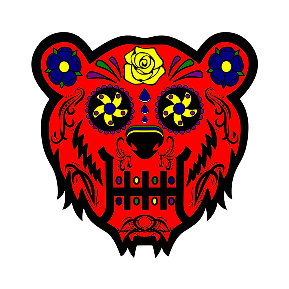 Bear Quartz x moodmats Dab Mat - Bear Candy Red / 8"