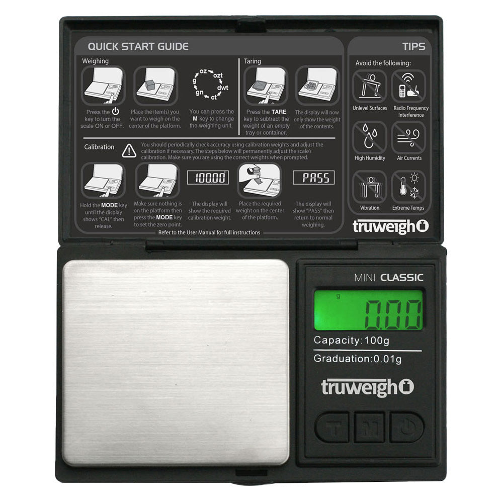Truweigh Mini Classic Digital Mini Scale - 100g x 0.01g