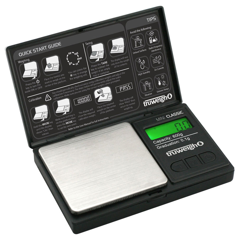 Truweigh Mini Classic Digital Mini Scale - 600g x 0.1g