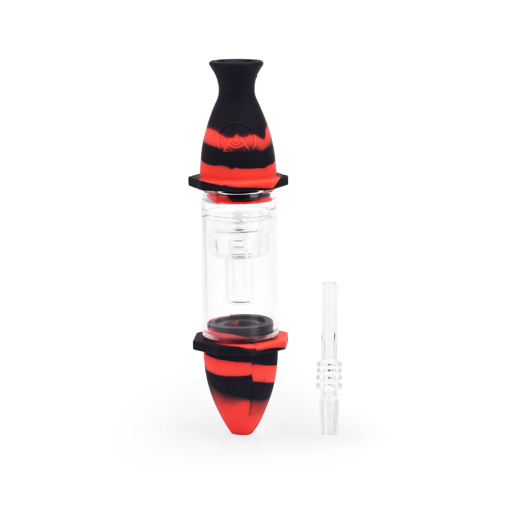 Ritual - 7'' Silicone Deluxe Nectar Collector - Black & Red