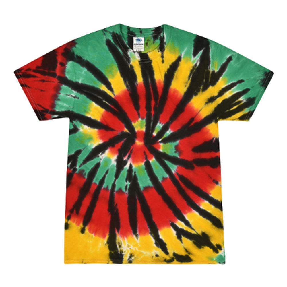 The High Culture Rasta Web Short Sleeve Tie-Dye T-Shirt