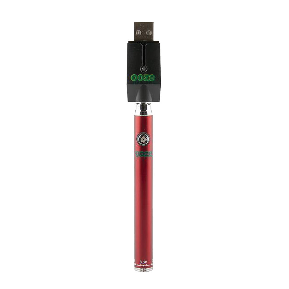 Ooze Slim Twist Battery with Charger - Red