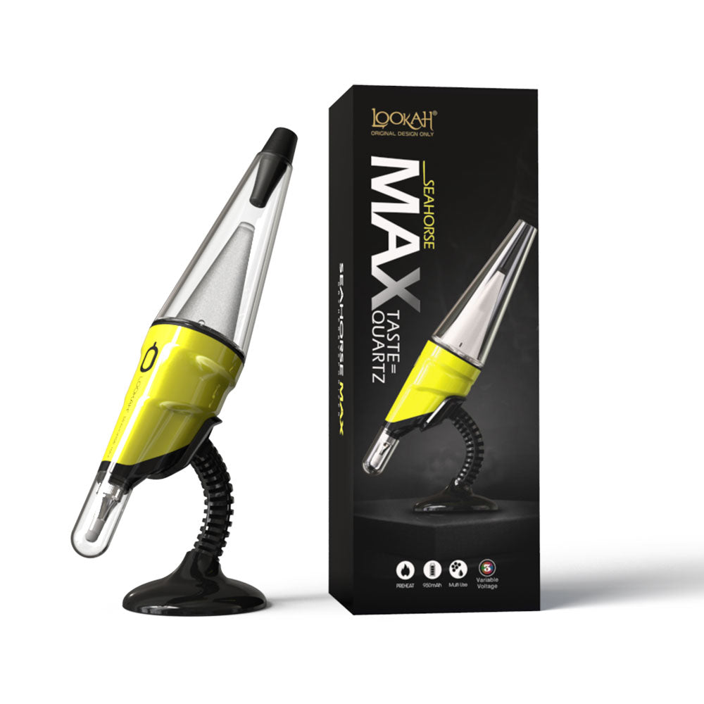 Lookah Seahorse Max Electric Dab Pen w/ Perc | Yellow