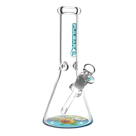 Pulsar Psychedelic Turtle Beaker Bong - Turtle