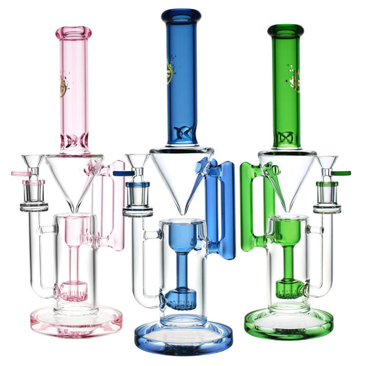 Pulsar Tube Gravity Recycler Water Pipe - 13.25"/14mm F/Colors Vary