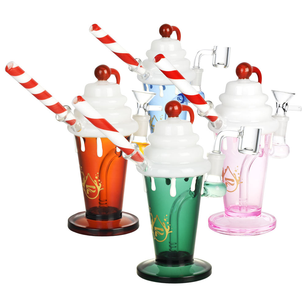 Pulsar Diner Shake 3-in-1 Dab Rig - 7.25"/14mm F/Colors Vary