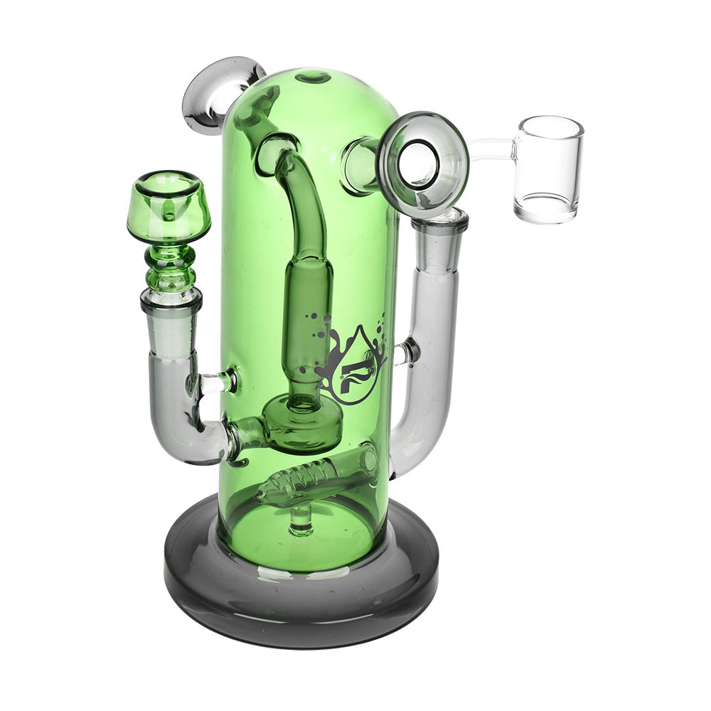 Pulsar Double Trouble Dry Pipe/Dab Rig | 8" | 14mm F Dual Use