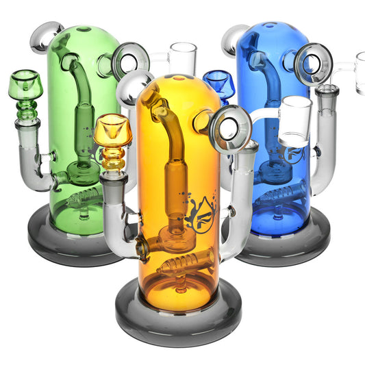 Pulsar Double Trouble Dry Pipe/Dab Rig | 8" | 14mm F Dual Use