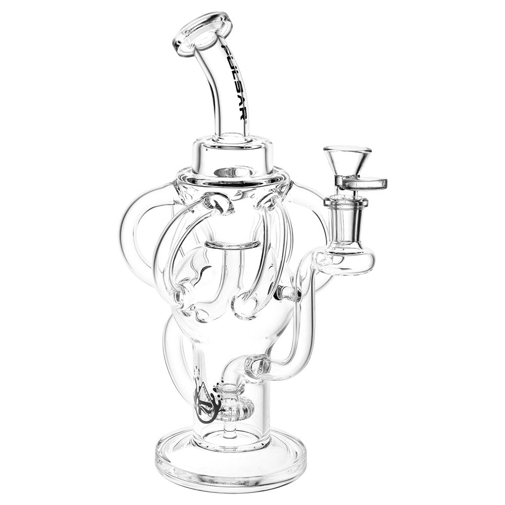 Pulsar Multi-Arm Recycler Water Pipe - 10" / 14mm F / Clear
