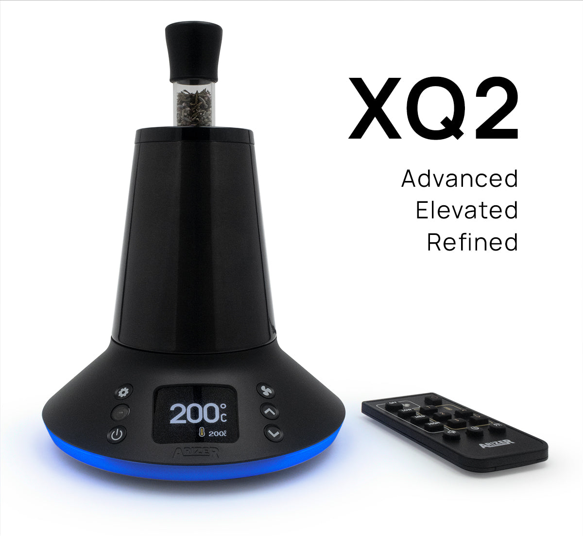 Arizer XQ2 - Dry Herb Vaporizer Black Stainless