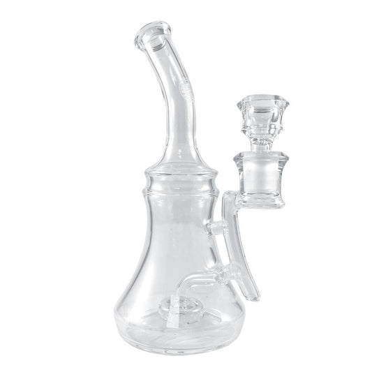 Nami  GLASS RIG W/ FLOWER BOWL 9" - 14MM FEMALE CLEAR WATER BONG SMOKING PIPE