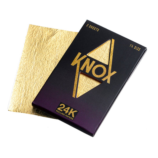 Knox 24K Gold Rolling Paper Standard Size 2 Sheet Pack - (1 Count)-Papers and Cones