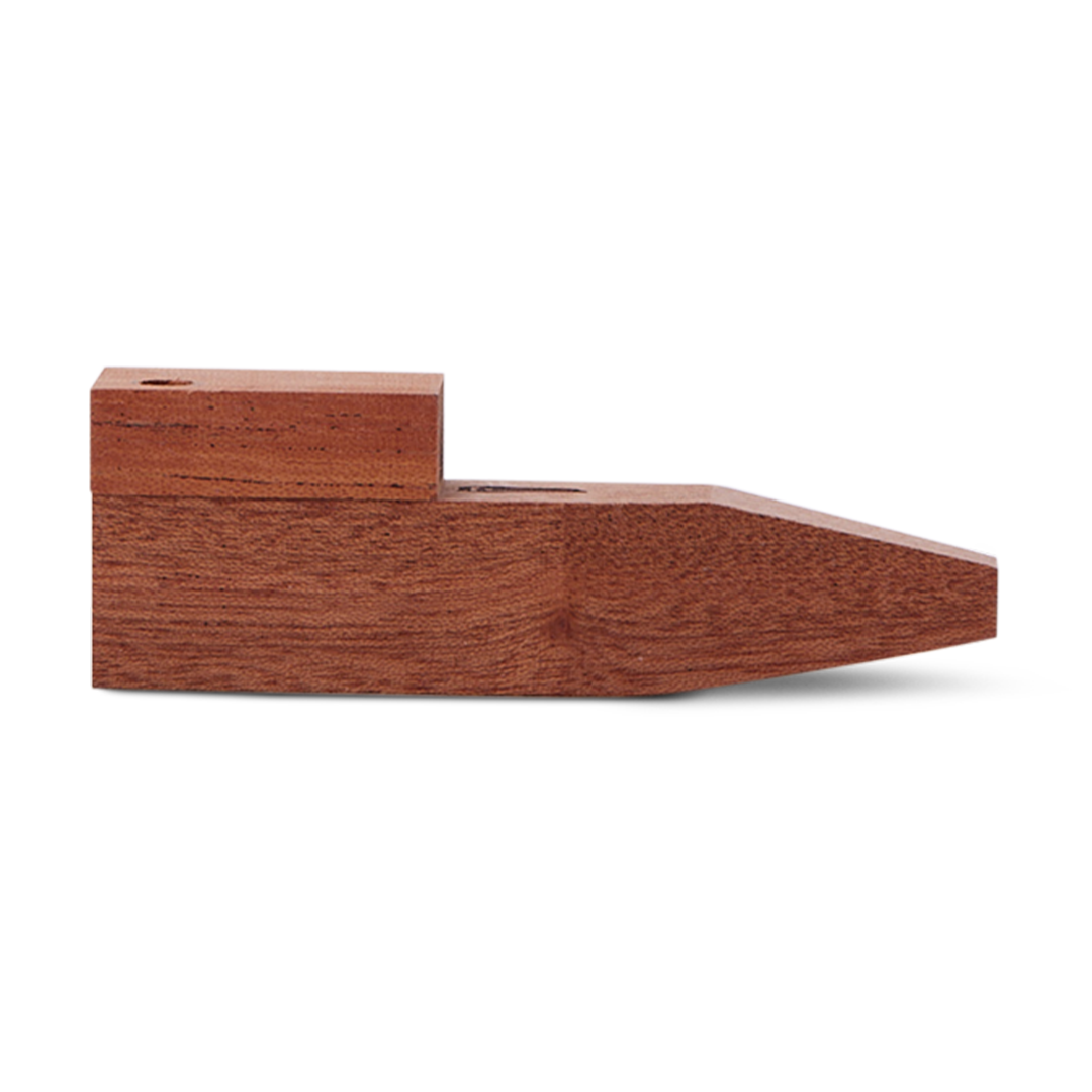 Bearded Square Wood Pipe with Lid