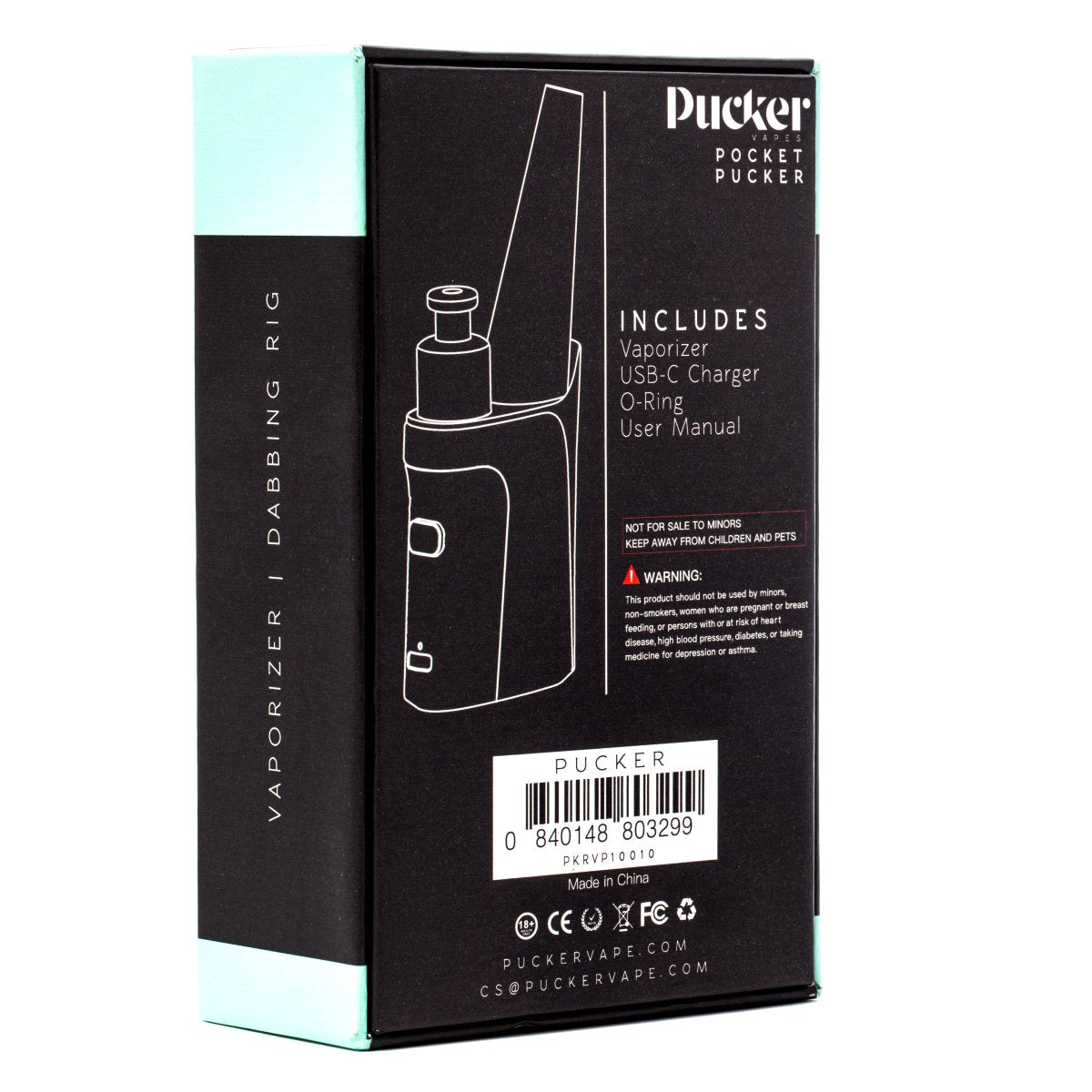 PUCKER "Pocket" Smoking Wax Vaporizer - (1 Count)-Vaporizers, E-Cigs, and Batteries
