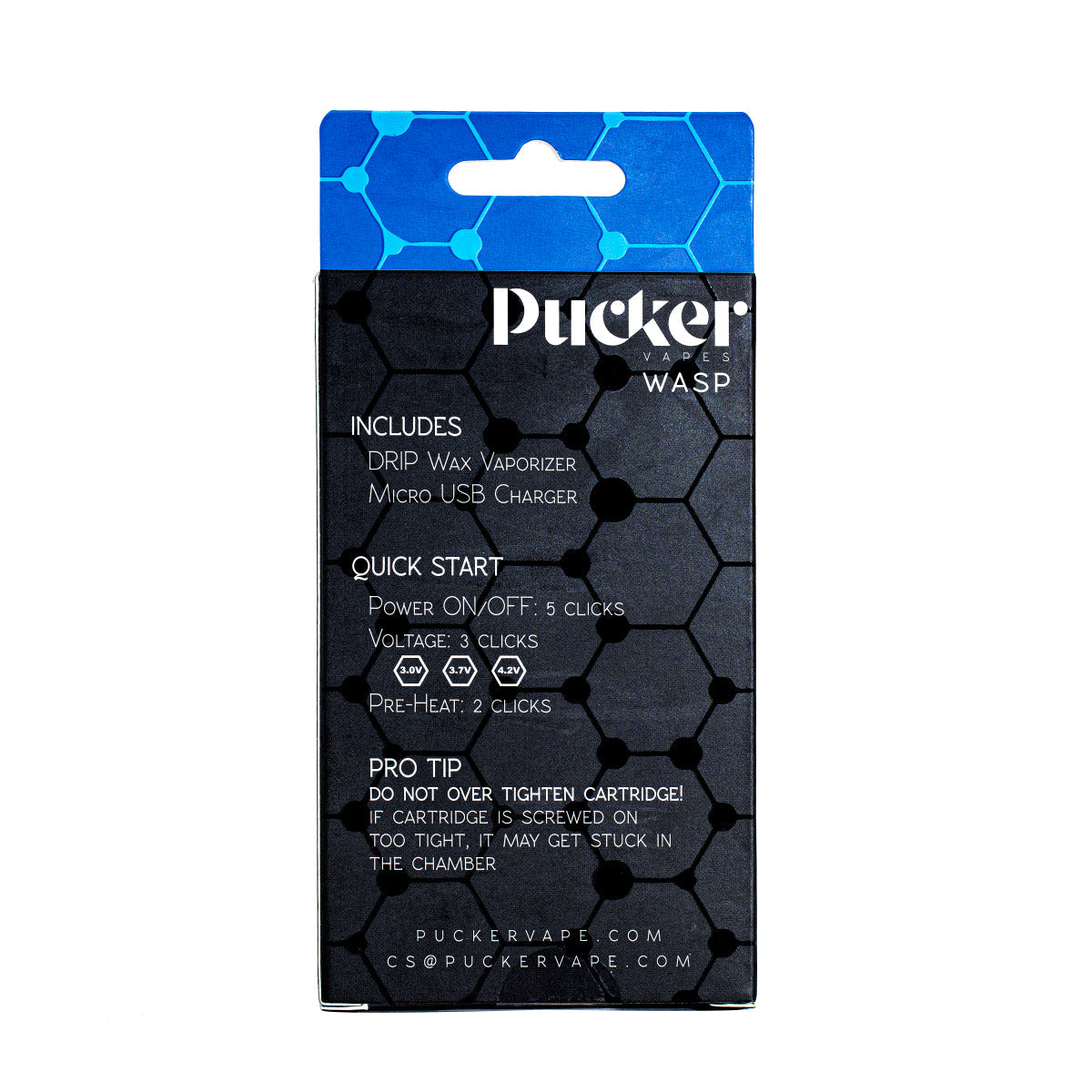 PUCKER "Wasp" Smoking Wax Vaporizer - (1 Count)-Vaporizers, E-Cigs, and Batteries