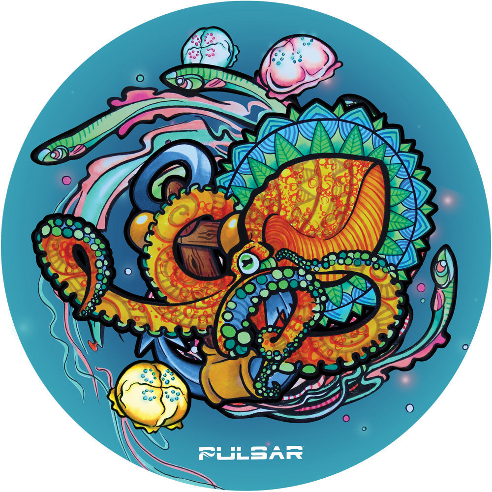 Pulsar DabPadz Dab Mat | Psychedelic Octopus | Medium