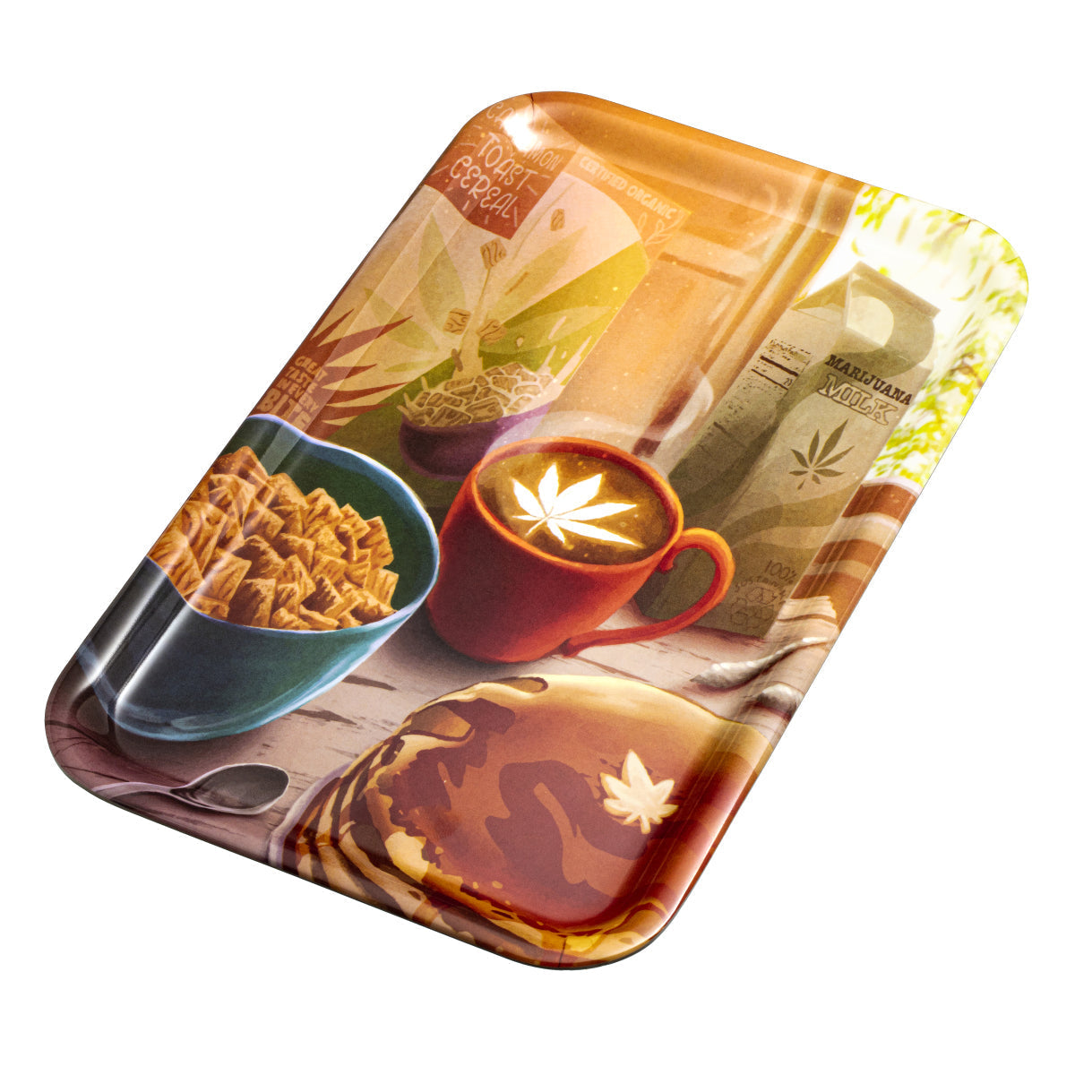 Rollin Budz Balanced Breakfast Rolling Tray - (1 Count)-Rolling Trays and Accessories