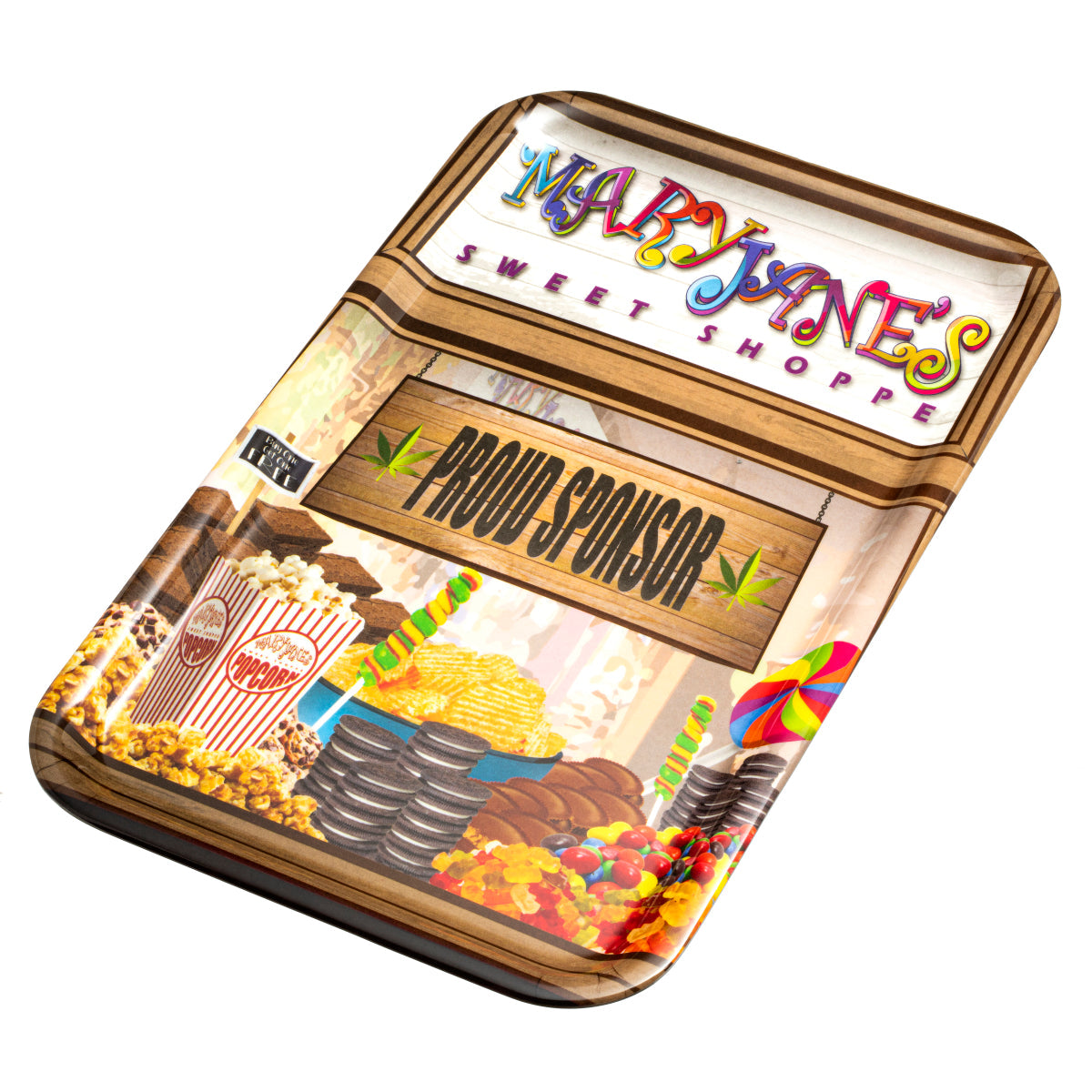 Rollin Budz Mary Janes Sweet Shoppe Rolling Tray - (1 Count)-Rolling Trays and Accessories