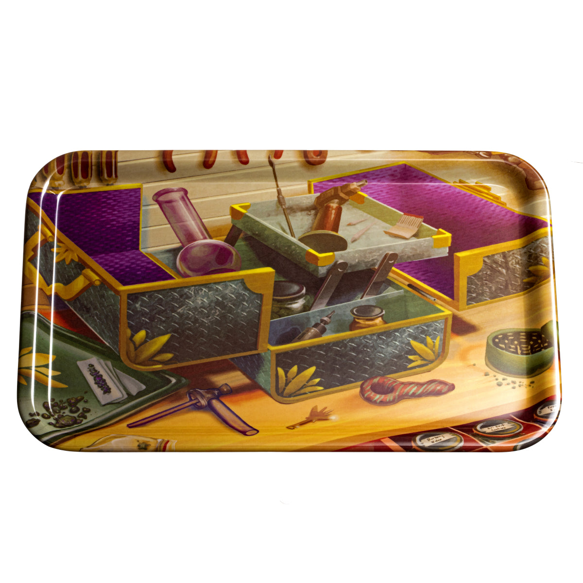 Rollin Budz Toolbox Rolling Tray - (1 Count)-Rolling Trays and Accessories